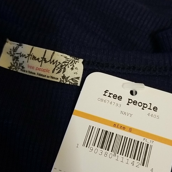 FREE PEOPLE // navy ribbed swing tank top - Picture 15 of 15
